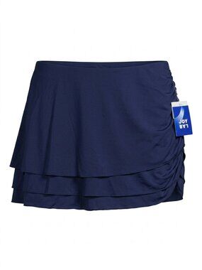 NWT JoyLab Game Day High-Rise Skort Built-In Shorts Blue L Athletic Sporty